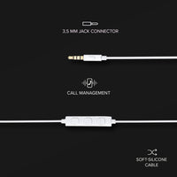 Auriculares Soul con cable, micrófono integrado y conector jack 3,5 mm