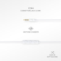 Auriculares Soul con cable, micrófono integrado y conector jack 3,5 mm