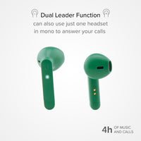 Auriculares TWS Chanè con base de carga de tela